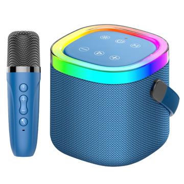 Konfulon F27 Głośnik karaoke Bluetooth z mikrofonem - niebieski