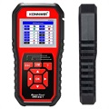 Samochodowy Tester Diagnostyczny OBD2/EOBD z LCD Konnwei KW850 - Czerwony