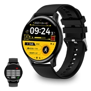 Ksix Core AMOLED Smartwatch z trybami sportowymi/zdrowotnymi - czarny
