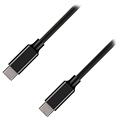 Ultraszybki Kabel Ksix Double USB-C do Ładowania 100W - 1m - Czarny