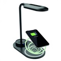 Ksix Energy Lampa Biurkowa LED z Szybką Ładowarką Indukcyjną – Czarna