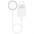 Zestaw Ładujący Ksix MagCharge do iPhone 12 - 15W/20W - Biały