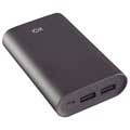 Power Bank Ksix Metal PowerLive+ 6000 mAh - Czarny Metalik