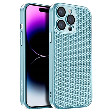 Plastikowe Etui Kstdesign z Serii Icenets do iPhone 15 Pro Max - Jasnoniebieski