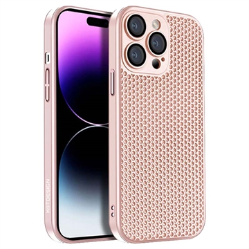 Plastikowe Etui Kstdesign z Serii Icenets do iPhone 15 Pro Max - Róż