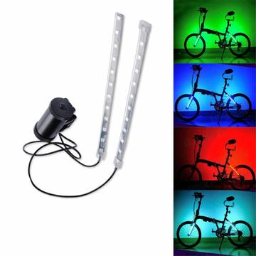 LEADBIKE A106 1 para zasilanych bateryjnie świateł do ramy rowerowej Jasne, kolorowe światło tylne LED do kół rowerowych (bateria nie jest dołączona)