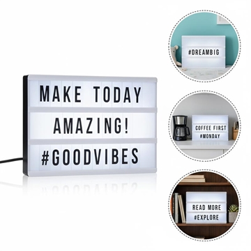 Tablica świetlna LED z literami - 96 liter/symboli