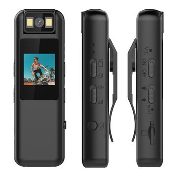 LK2315 Kamera sportowa HD DV / Mini kamera Bodycam z obiektywem obracanym o 180 stopni - czarna