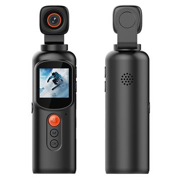 LK2316 Przenośna kamera akcji 4K Ultra HD ze stabilizacją gimbala - czarna