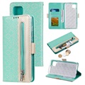 Pokrowiec z Portfelem Lace Pattern do Huawei P40 Lite - Zieleń