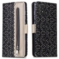 Etui z Portfelem Lace Pattern do Samsung Galaxy A52 5G, Galaxy A52s - Czarne