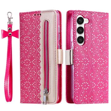 Etui z Portfelem Lace Pattern do Samsung Galaxy S23 5G