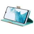 Etui z portfelem Lace Pattern do Samsung Galaxy A23 - Zieleń