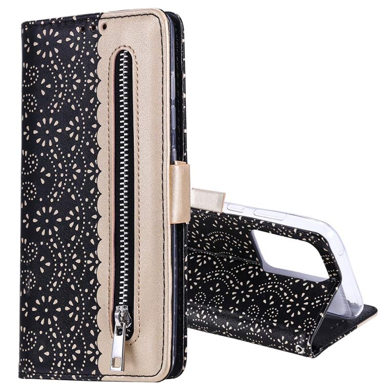 Etui Z Portfelem Lace Pattern Do Samsung Galaxy S21 Ultra 5g Etui Z Portfelem Lace Pattern Do Samsung Galaxy S21 Ultra 5g