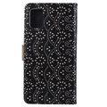 Pokrowiec z Portfelem Lace Pattern do Samsung Galaxy A51 - Czarne
