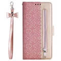 Etui z portfelem Lace Pattern do iPhone 11 Pro - Różowe Złoto