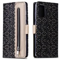 Etui z Portfelem Lace Pattern do Samsung Galaxy S20+