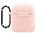 AirPods / AirPods 2 Etui Lacoste z Ciekłego Silikonu - Róż