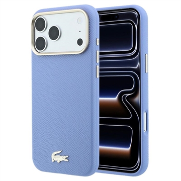 Etui iPhone 18 Pro Lacoste Champs Élysées - kompatybilne z MagSafe - Błękit