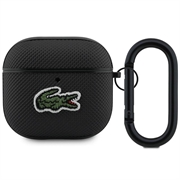 Etui AirPods 4 Lacoste Petit Pique Croc Logo Patch - Czarny