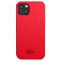 iPhone 13 Etui Lacoste z Ciekłego Silikonu - Czerwień