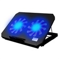 Regulowana Podkładka Chłodząca N99 z Podświetleniem LED do Laptopa - Czarna