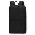 Plecak studencki o dużej pojemności Przenośna torba szkolna z płótna Podróżna torba na laptopa - czarna