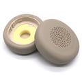 Skórzane nauszniki z pianki memory foam do słuchawek Jabra Evolve2 75 - wymienne poduszki - złote