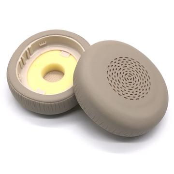 Skórzane nauszniki z pianki memory foam do słuchawek Jabra Evolve2 75 - wymienne poduszki - złote