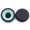 Skórzane nauszniki z pianki Memory Foam do słuchawek Plantronics Blackwire C5220/C5210/C7225 - wymienne poduszki - czarne