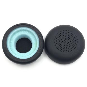 Skórzane nauszniki z pianki Memory Foam do słuchawek Plantronics Blackwire C5220/C5210/C7225 - wymienne poduszki - czarne