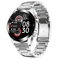 Wodoodporny Smartwatch Lemonda Smart E12 - Pasek ze Stali Nierdzewnej - Srebrny