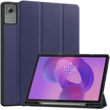 Etui Smart Folio Lenovo Idea Tab Plus z serii Tri-Fold - ciemnoniebieskie
