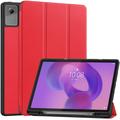 Etui Smart Folio Lenovo Idea Tab Plus z serii Tri-Fold - czerwone