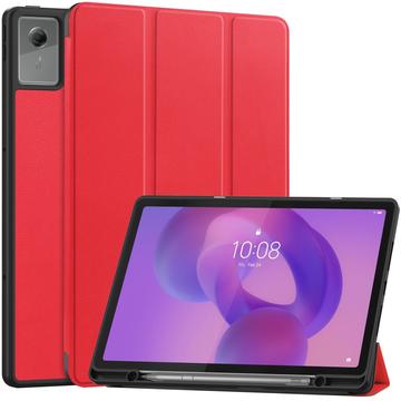 Etui Smart Folio Lenovo Idea Tab Plus z serii Tri-Fold - czerwone