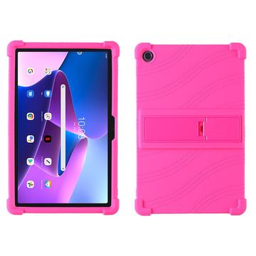 Lenovo Tab M10 Plus Gen 3 Silicone Case z podpórką - Hot Pink