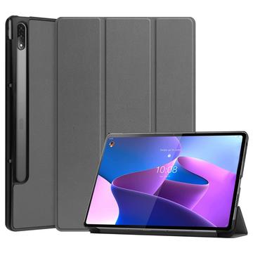 Lenovo Tab P12 Pro Inteligentne Etui Folio z Serii Tri-Fold - Szary