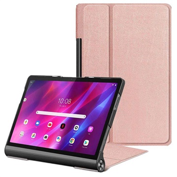 Etui Folio z Podpórką - Lenovo Yoga Tab 11 - Różowe Złoto