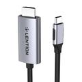 Lention CU707 Kabel USB-C do HDMI 2.0 4K60Hz/1Gbps - 3m - Szary