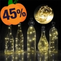 Łańcuch świetlny do butelki / korka z łańcuchem świetlnym - 1m/10 LED