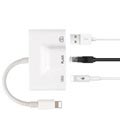 Adapter sieciowy 3-w-1 Lightning do RJ 45 z portem USB i Lightning