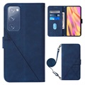 Samsung Galaxy S20 FE Etui-Portfel Seria Line - Błękit