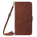 Samsung Galaxy S20 FE Etui-Portfel Seria Line - Brąz