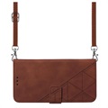 Samsung Galaxy S22+ 5G Etui-Portfel Seria Line - Brąz