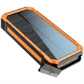 Szybki Solarny Powerbank Goobay 20000mAh - USB-C, USB - Czarny