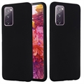 Samsung Galaxy S20 FE 5G Etui z Ciekłego Silikonu - Czarne