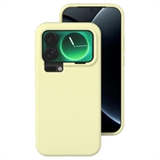 Xiaomi 17 Pro Max Etui z płynnego silikonu - żółty