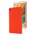 Samsung Galaxy Tab A7 Lite Etui z Ciekłego Silikonu - Czerwień