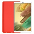 Samsung Galaxy Tab A7 Lite Etui z Ciekłego Silikonu - Czerwień