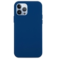 Etui z Płynnego Silikonu do iPhone 14 Pro - Ciemnoniebieski